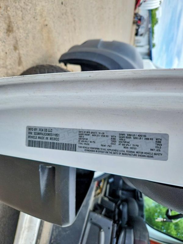 2021 RAM PROMASTER 3500