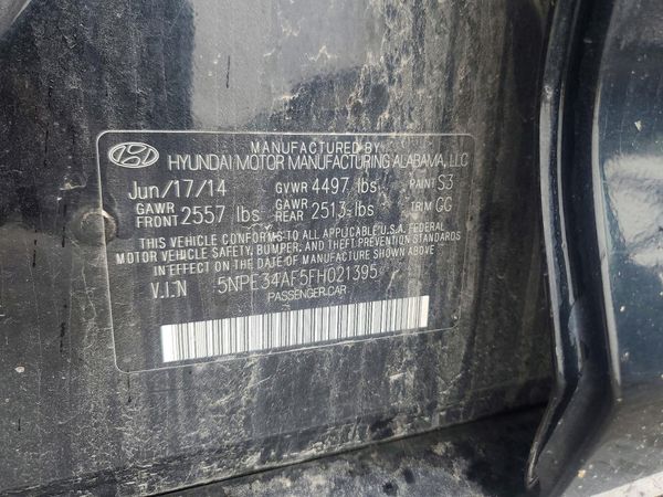 2015 HYUNDAI SONATA