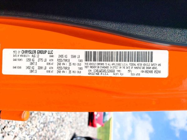 2013 JEEP WRANGLER Sahara