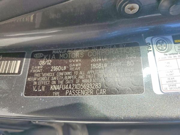 2013 KIA FORTE EX