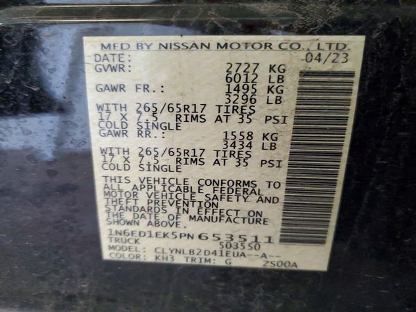 2023 NISSAN FRONTIER Crew Cab