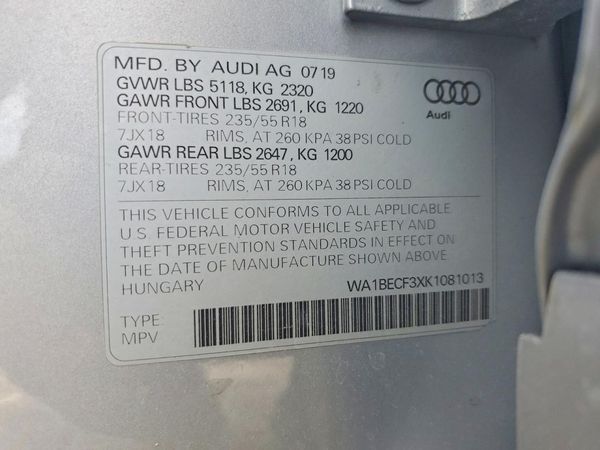 2019 AUDI Q3