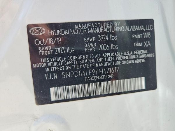 2019 HYUNDAI ELANTRA