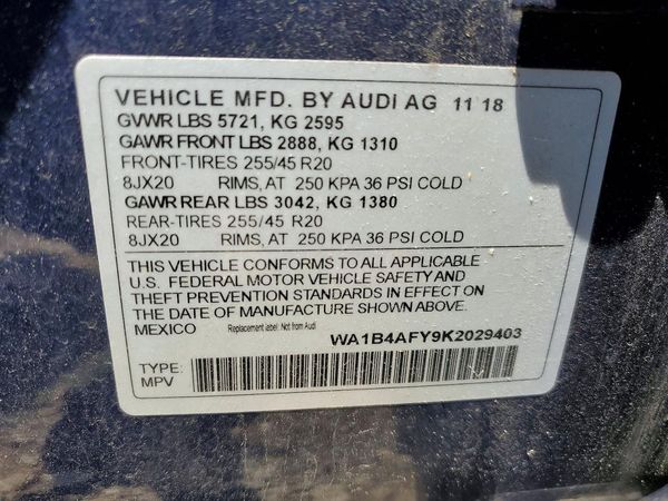 2019 AUDI SQ5
