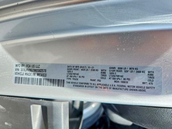 2021 RAM PROMASTER 1500