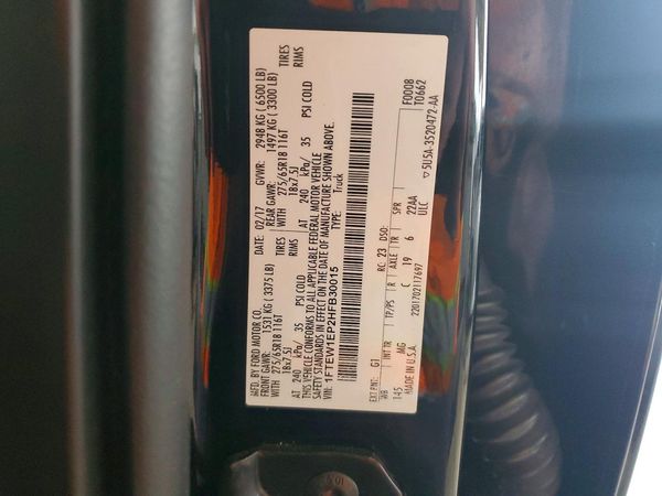 2017 FORD F150 SuperCrew
