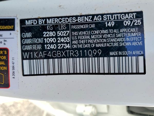 2026 MERCEDES-BENZ C C300