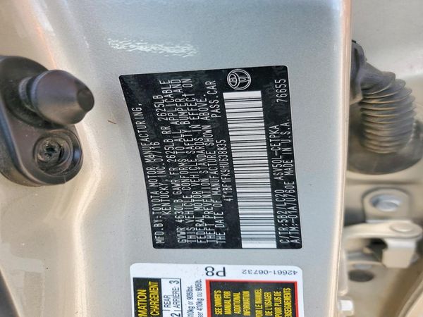 2017 TOYOTA CAMRY LE/SE/XLE/XSE