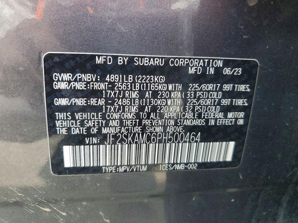 2023 SUBARU FORESTER