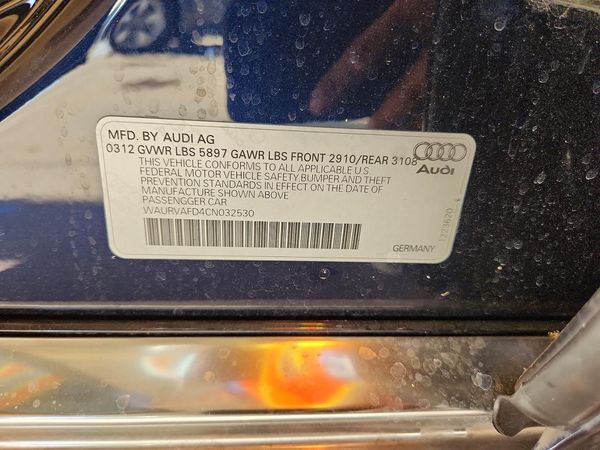 2012 AUDI A8 L