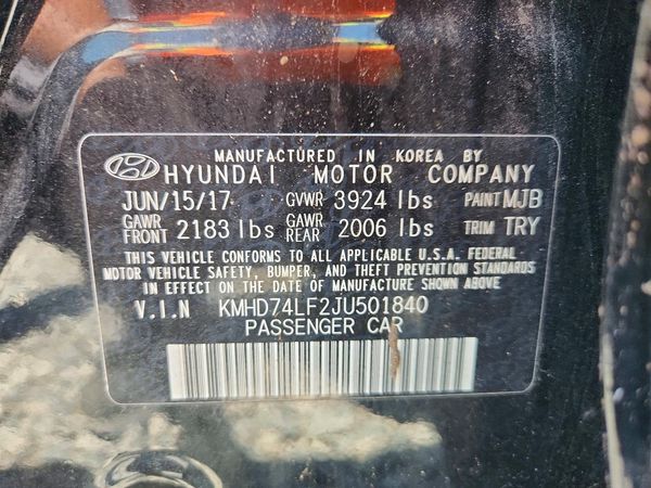 2018 HYUNDAI ELANTRA