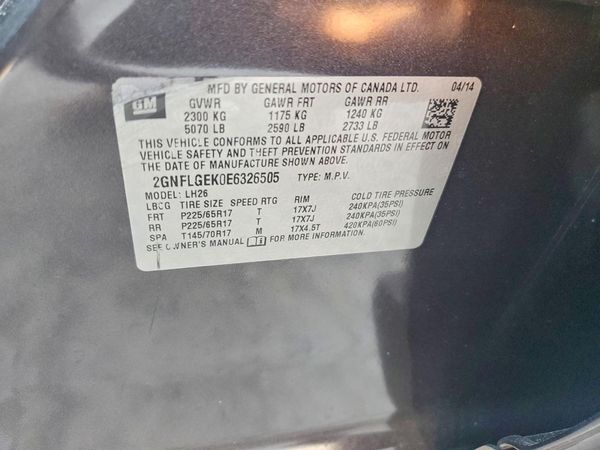 2014 CHEVROLET EQUINOX 2LT