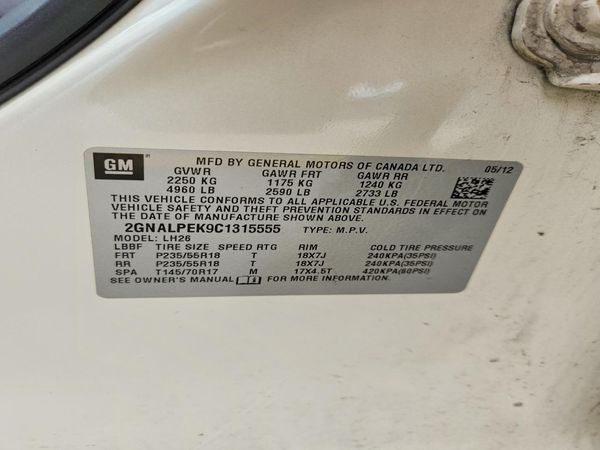 2012 CHEVROLET EQUINOX