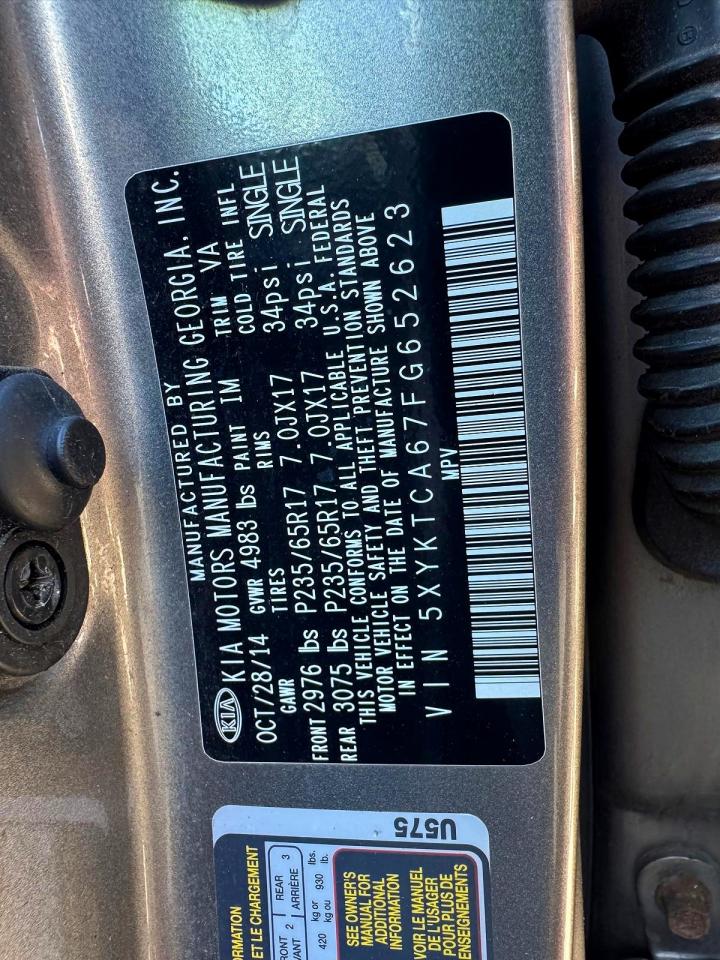 2015 KIA SORENTO GL