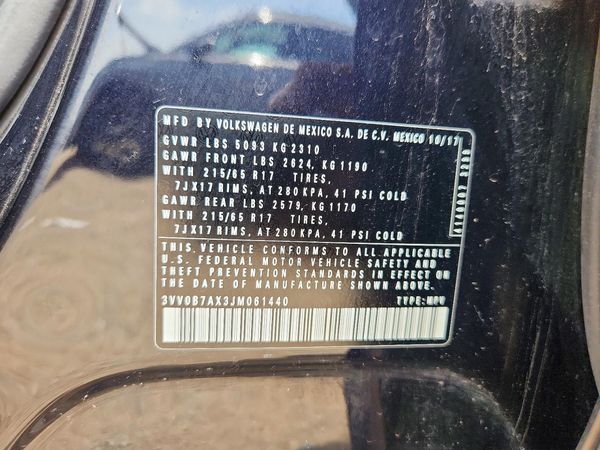 2018 VOLKSWAGEN TIGUAN