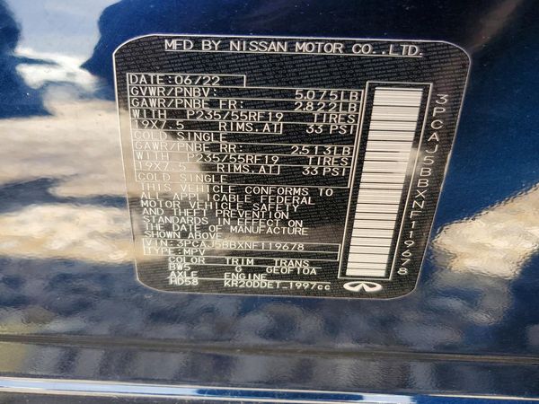 2022 INFINITI QX50 Luxe