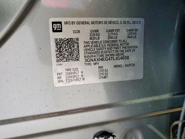 2026 CHEVROLET EQUINOX 1LT — VINS
