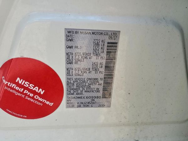 2018 NISSAN PATHFINDER