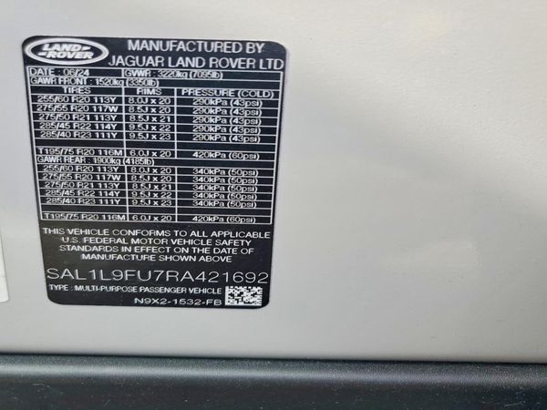 2024 LAND ROVER RANGE ROVE P400 Dynamic SE
