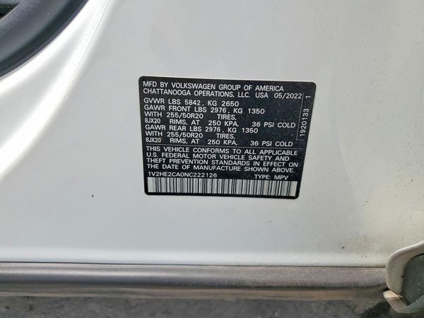 2022 VOLKSWAGEN ATLAS CROSS SPORT 4Motion SE w/ Tech