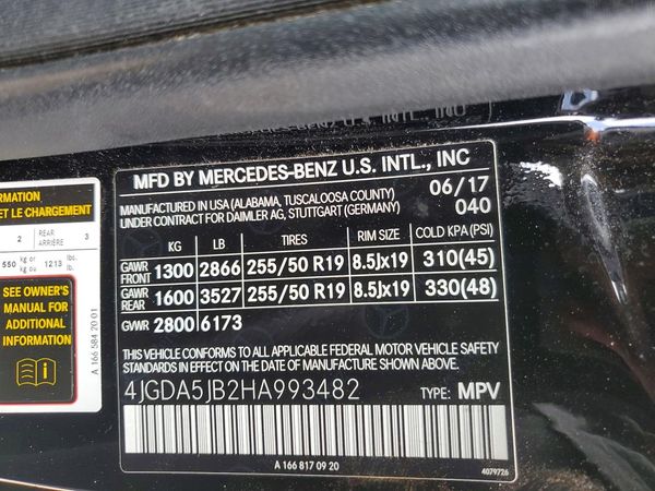 2017 MERCEDES-BENZ GLE GLE350