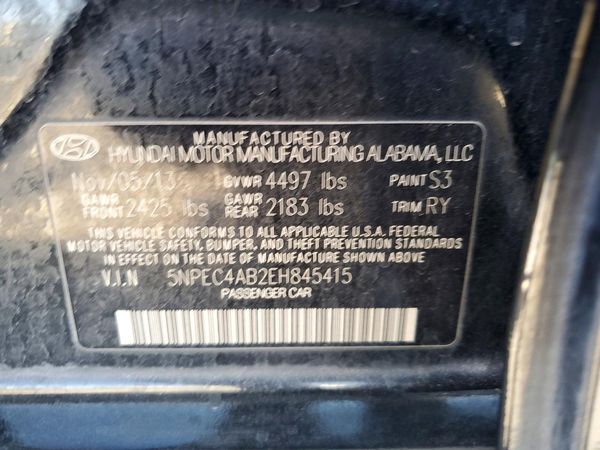 2014 HYUNDAI SONATA