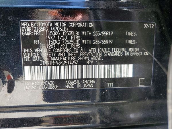 2019 TOYOTA RAV4 Limited