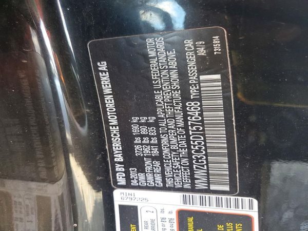 2013 MINI COOPER — VINS