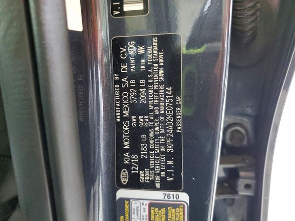 2019 KIA FORTE FE/LX/LXS