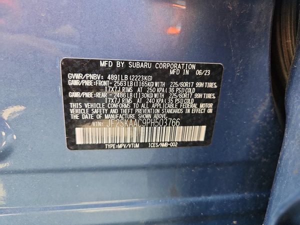 2023 SUBARU FORESTER