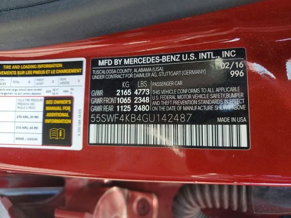 2016 MERCEDES-BENZ C C300-4M