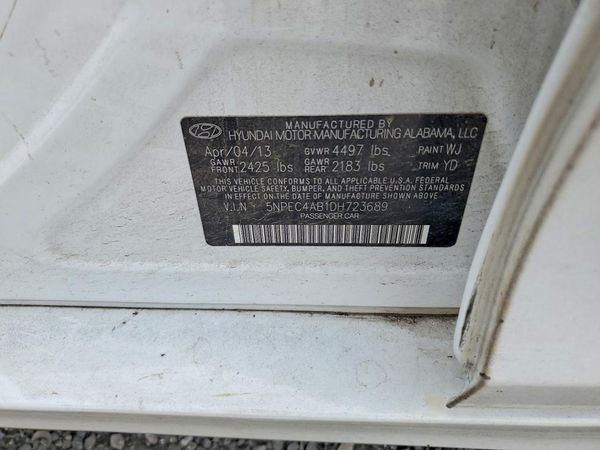 2013 HYUNDAI SONATA
