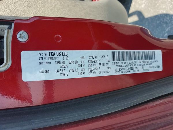 2016 DODGE GRAND CARAVAN SXT