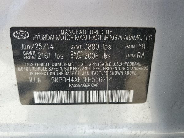 2015 HYUNDAI ELANTRA
