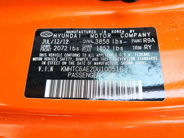 2013 HYUNDAI VELOSTER