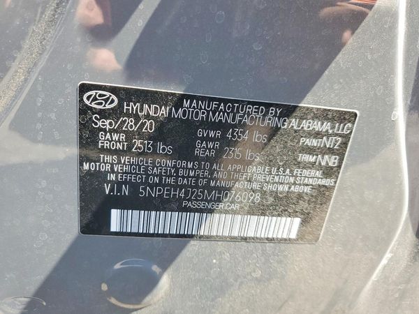 2021 HYUNDAI SONATA