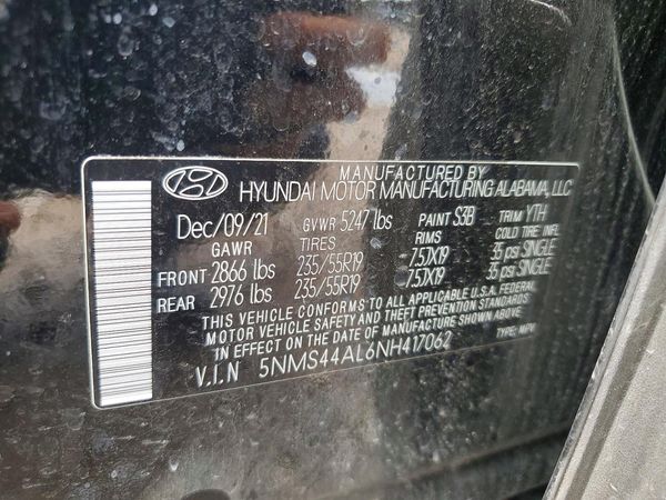 2022 HYUNDAI SANTA FE Limited