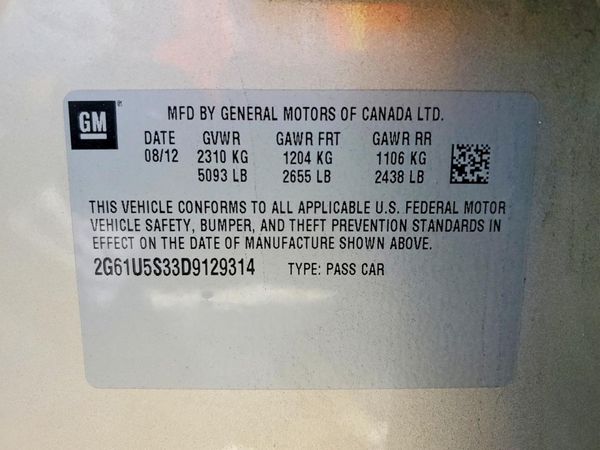 2013 CADILLAC XTS Platinum