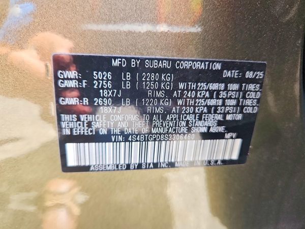 2025 SUBARU OUTBACK