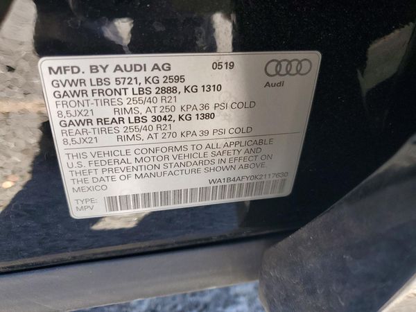 2019 AUDI SQ5 quattro Premium Plus