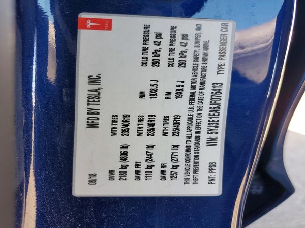 2018 TESLA MODEL 3