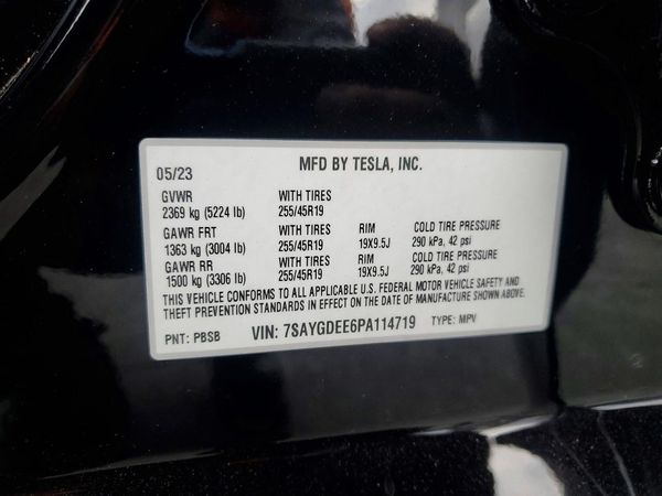 2023 TESLA MODEL Y