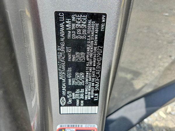 2022 HYUNDAI TUCSON SEL Convenience Pkg