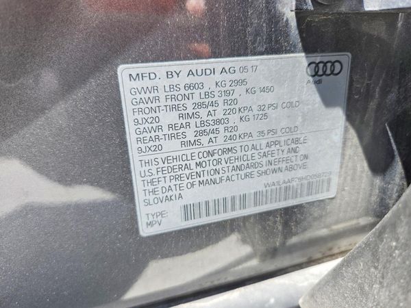 2017 AUDI Q7 quattro Premium Plus