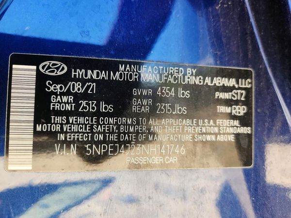 2022 HYUNDAI SONATA