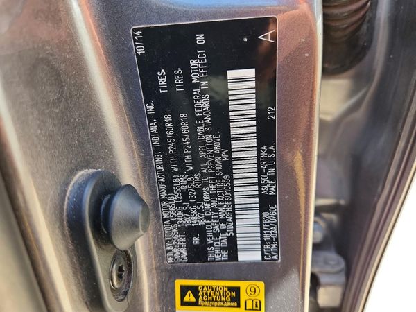 2015 TOYOTA HIGHLANDER Base/Hybrid