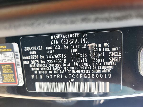 2024 KIA SORENTO S