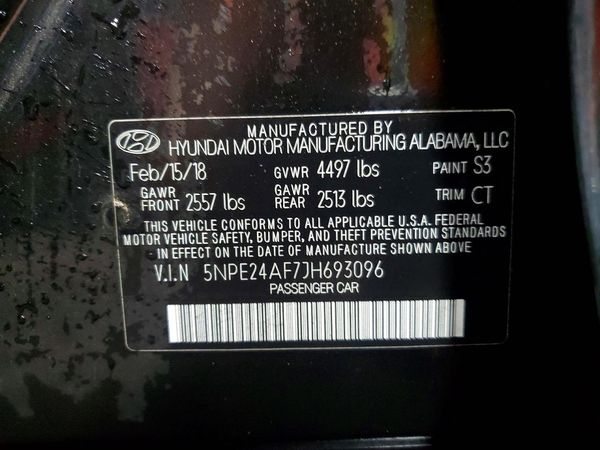 2018 HYUNDAI SONATA