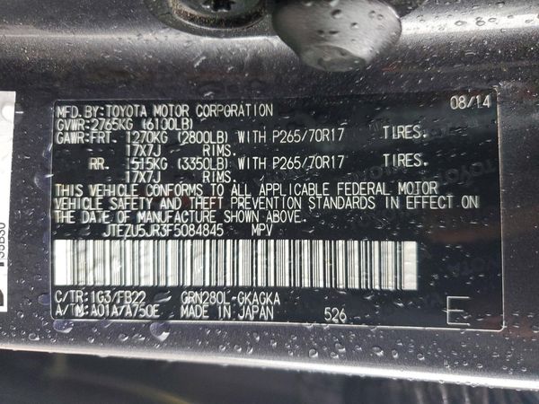 2015 TOYOTA 4RUNNER Base Grade