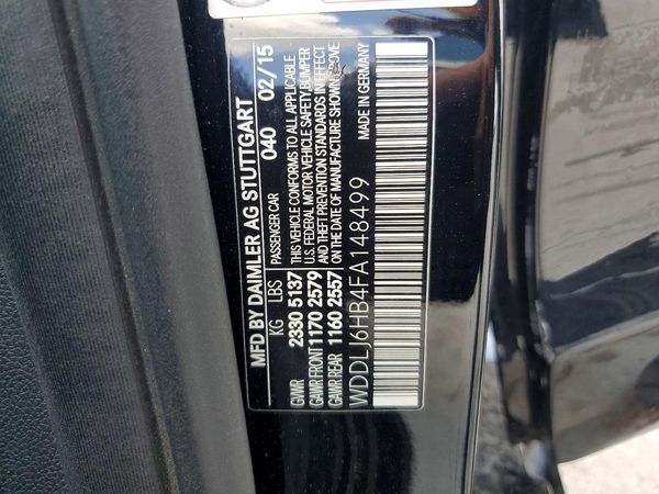 2015 MERCEDES-BENZ CLS CLS400